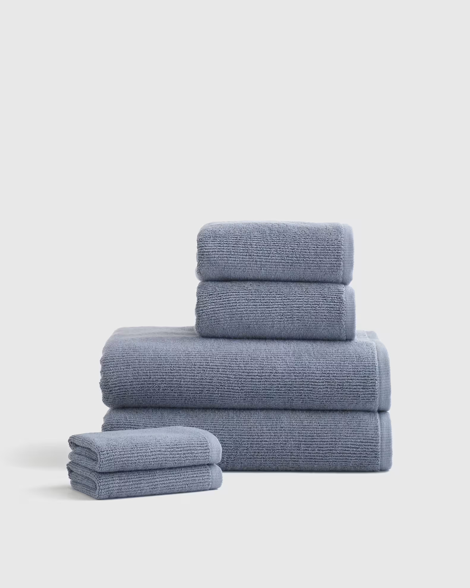 Turkish Ribbed Quick Dry Bath Towel Bundle | Quince
