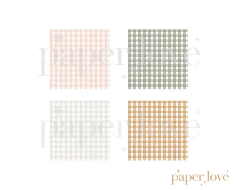 Boho Muted Gingham Seamless Pattern, Muted Boho Backgrounds, Printable Digital Paper, Gingham Pat... | Etsy (US)