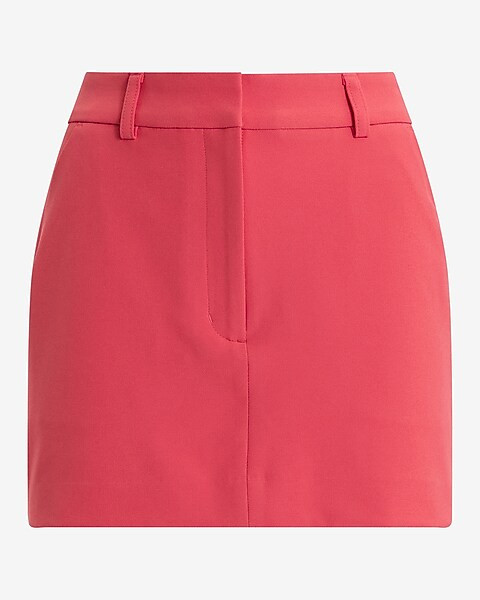 Super High Waisted Tailored Mini Skort | Express