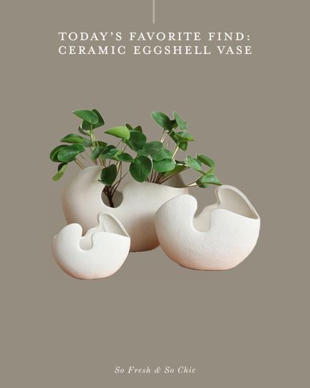 The cutest Minimalist Easter vase!
-
Ceramic eggshell vase - minimalist Easter decor - Scandinavian easter decor - easter vase - minimalist vase - Easter home decor 

#LTKunder50 #LTKhome