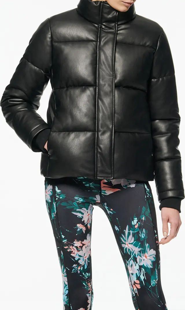 MARC NEW YORK Faux Leather Puffer Jacket | Nordstromrack | Nordstrom Rack