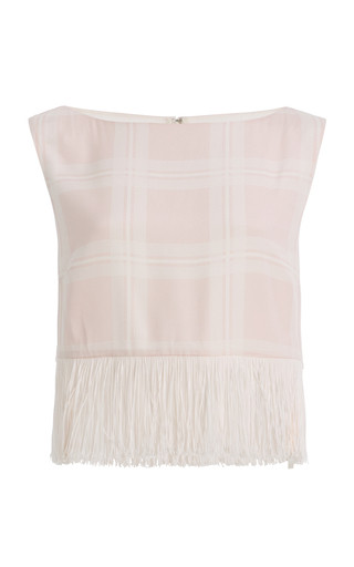 Exclusive La Isla Lola Plaid Crepe Top | Moda Operandi (Global)
