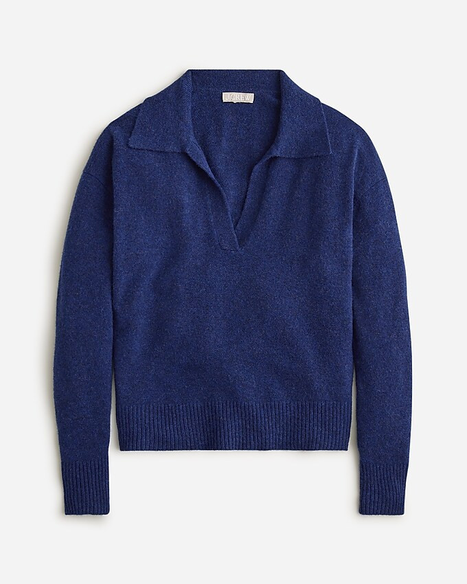 Collared V-neck sweater in Supersoft yarn | J. Crew US