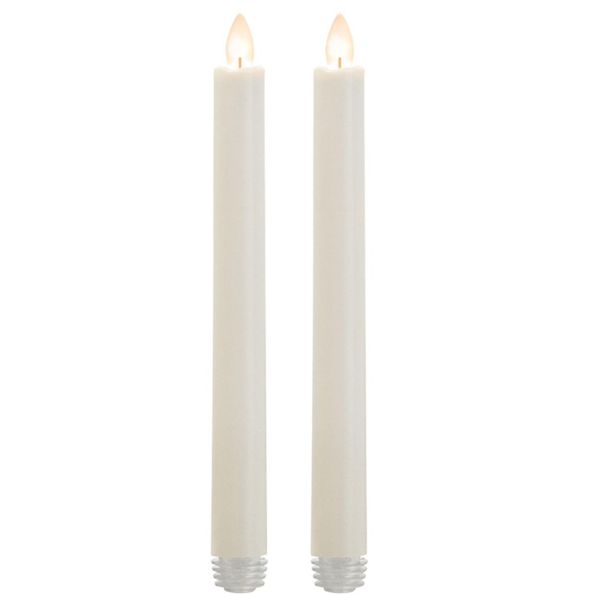 Sullivans Candle Impressions 9" Wax Dipped LED Tapers - Set Of 2 | Target