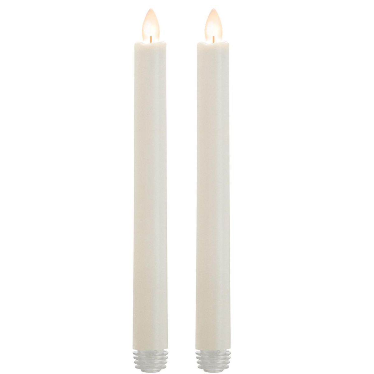 Sullivans Candle Impressions 9" Wax Dipped LED Tapers - Set Of 2 | Target