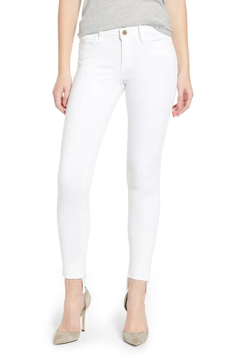 Le Skinny de Jeanne Raw Stagger Hem Jeans | Nordstrom