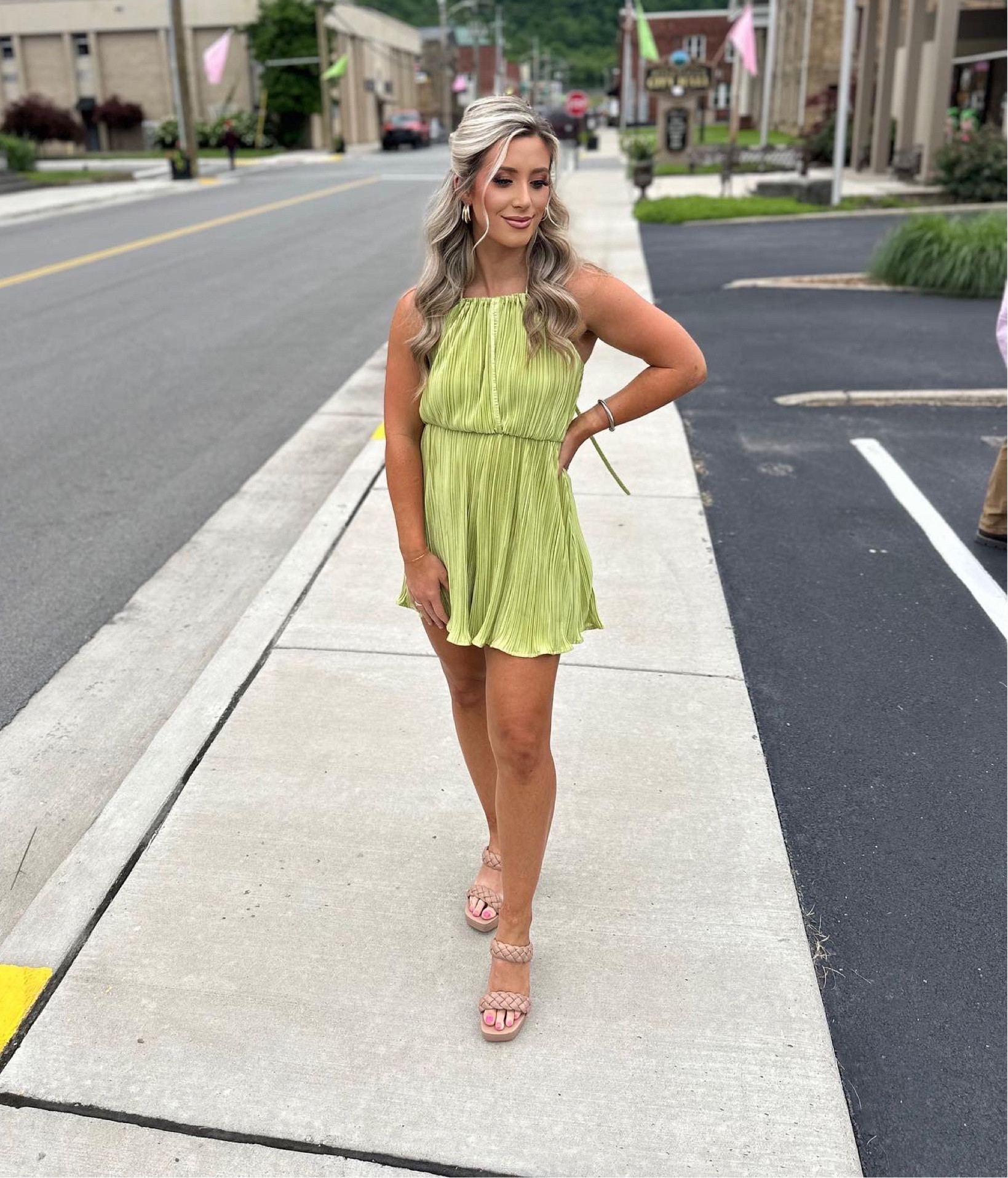 Summer dresses 2024 / summer outfits / summer dress / green summer dress / romper outfit ideas / country music concert outfit / concert dress / green silk romper 

#LTKeurope #LTKstyletip #LTKFestival