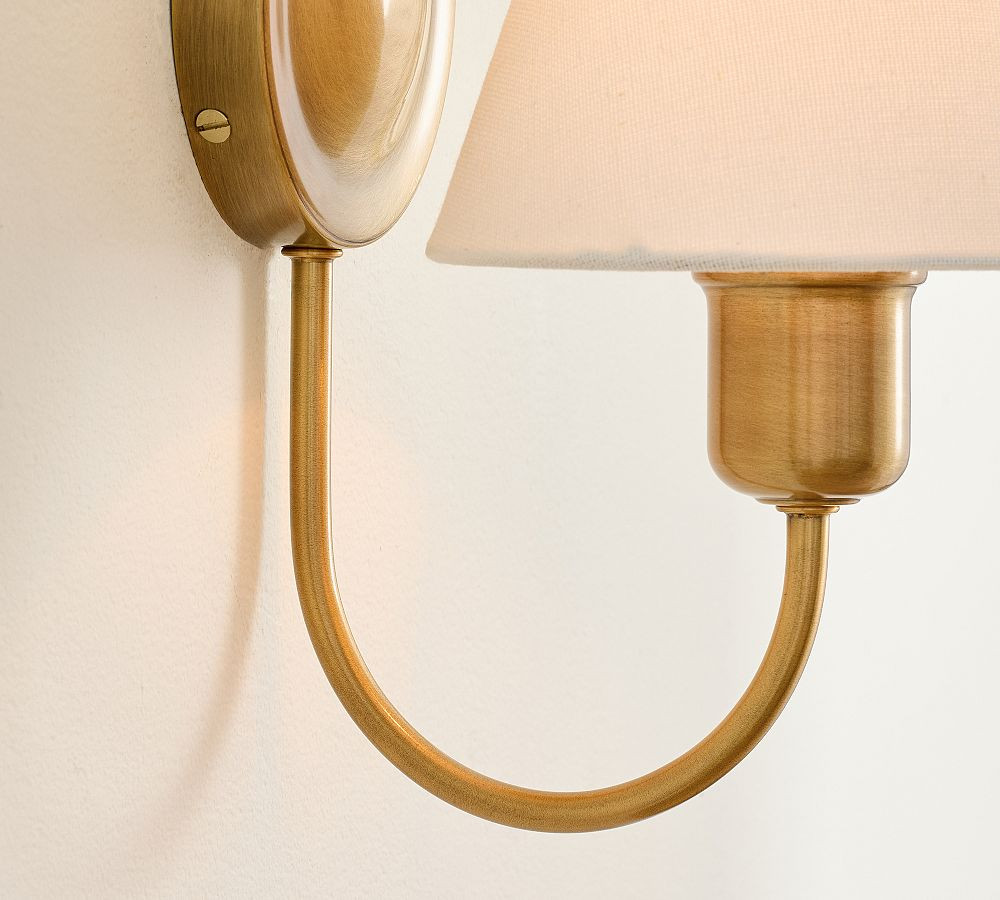Holmes Linen Shade Sconce (10") | Pottery Barn (US)