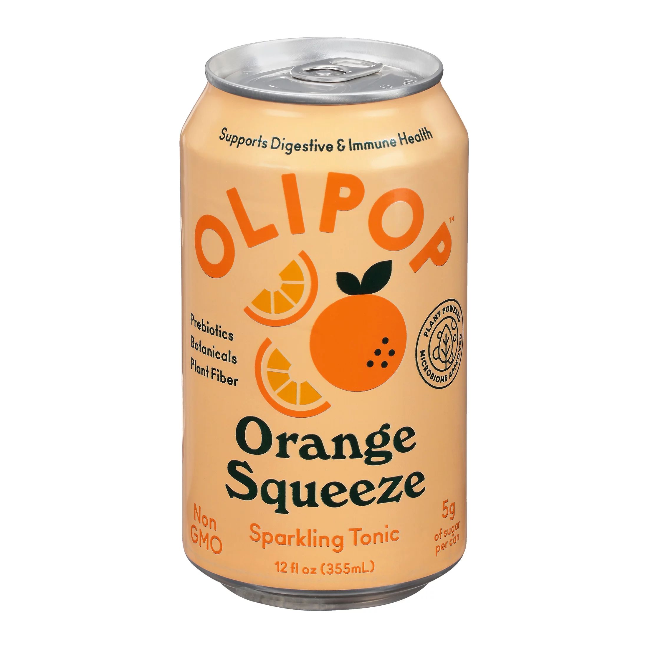 OLIPOP A New Kind of Soda, Orange Squeeze Sparkling Tonic, 12 fl oz - Walmart.com | Walmart (US)