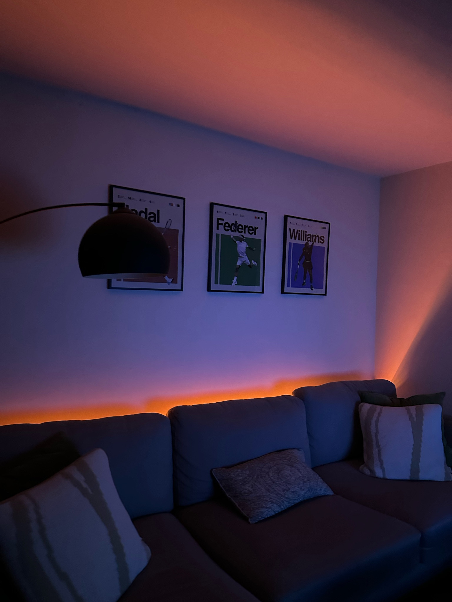 Added a light strip behind the couch, I’ve been wanting more ambient lighting as the evenings get darker. Only $15 and has an app to control them! 

#LTKfindsunder50 #LTKhome #LTKSeasonal