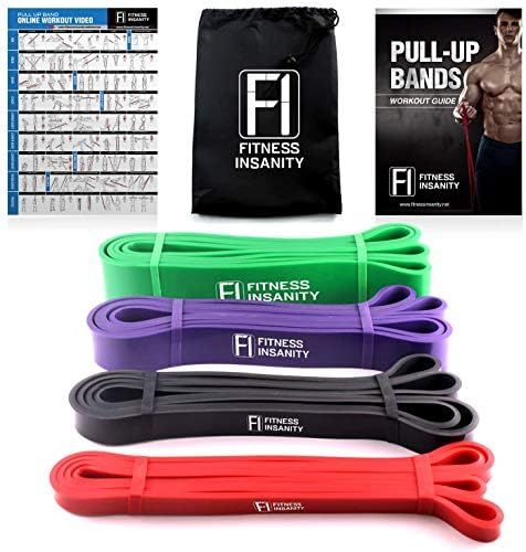 Pull Up Assist Bands – Set of 4 – Heavy Duty Resistance Bands – Mobility and Powerlifting E... | Amazon (US)
