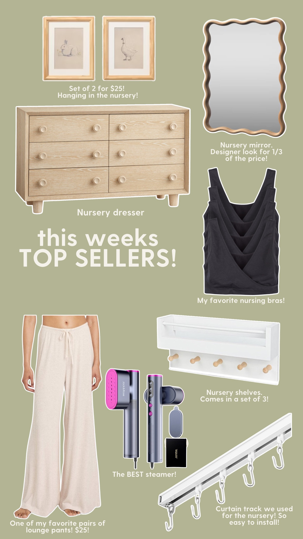 This weeks top sellers!

#bestsellers #amazon #nursery #maternity #baby 

#LTKBaby #LTKHome #LTKBump