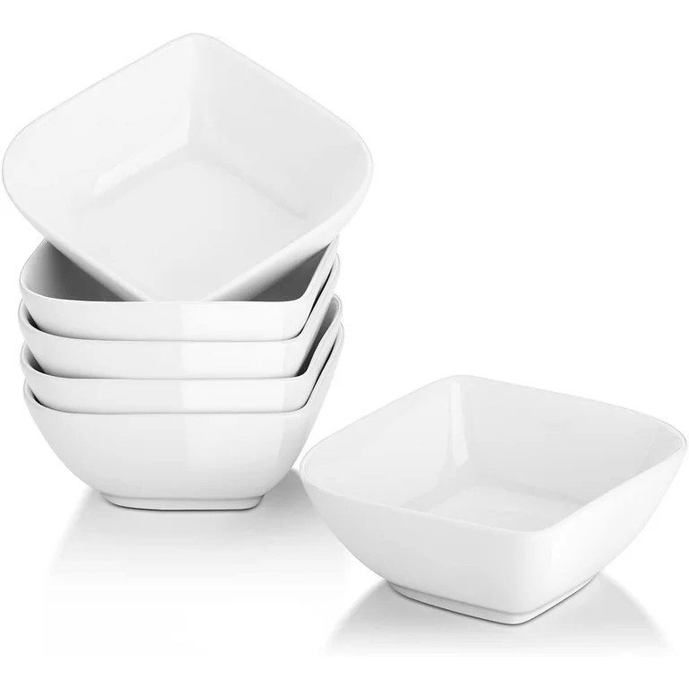 DOWAN Ramekins 8 Oz Oven Safe, Small Serving Bowls, Porcelain Square Bowl，Dipping, Side Dish, E... | Walmart (US)