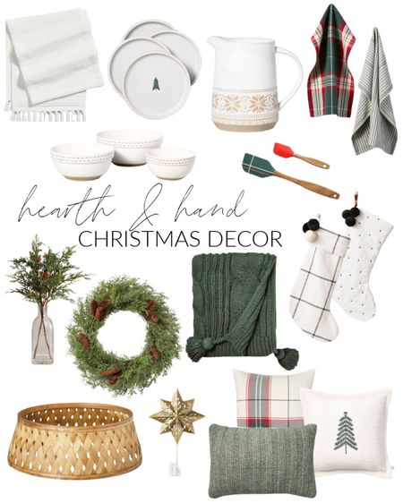 Check out all these great Christmas releases from Hearth & Hand at Target! Items include a striped table runner, tree stoneware appetizer plates, a snowflake pitcher, two different kitchen towels, a mixing bowl set and a two-piece spatula set. Additional items include a faux greenery arrangement, a faux wreath, a cable knit throw blanket, two different Christmas stockings, a woven tree collar, a star Christmas tree topper and several styles and shapes of throw pillows.  Hurry as these new releases will sell fast!

Christmas, Christmas décor, Christmas tree, Christmas decorations, Christmas garland, Christmas home décor, Christmas kitchen decor, Christmas mantel, neutral christmas décor, Christmas stockings, Christmas table décor, Christmas tablescape, Christmas wreath, simple decor, target throw blanket, target pillows, targetfanatic, targetdoesitagain, target home, target style, hearth and hand, hearth & hand home, magnolia target, hearth and hand new release, target faux plants, target under 25, magnolia home, target is my favorite, target furniture, target finds, #ltkfamily 

#LTKSeasonal #LTKstyletip #LTKunder50 #LTKunder100 #LTKhome #LTKsalealert #LTKHoliday #LTKsalealert #LTKGiftGuide #LTKHoliday