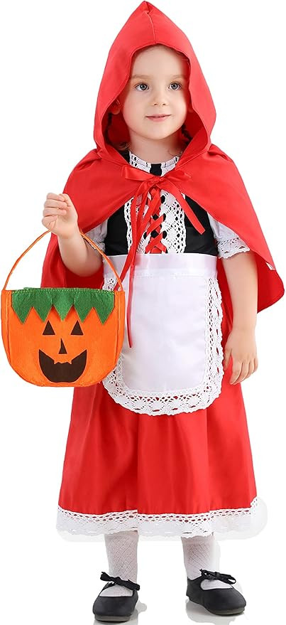 Little Red Riding Hood Costume for Girls 2T - 14 | Amazon (US)