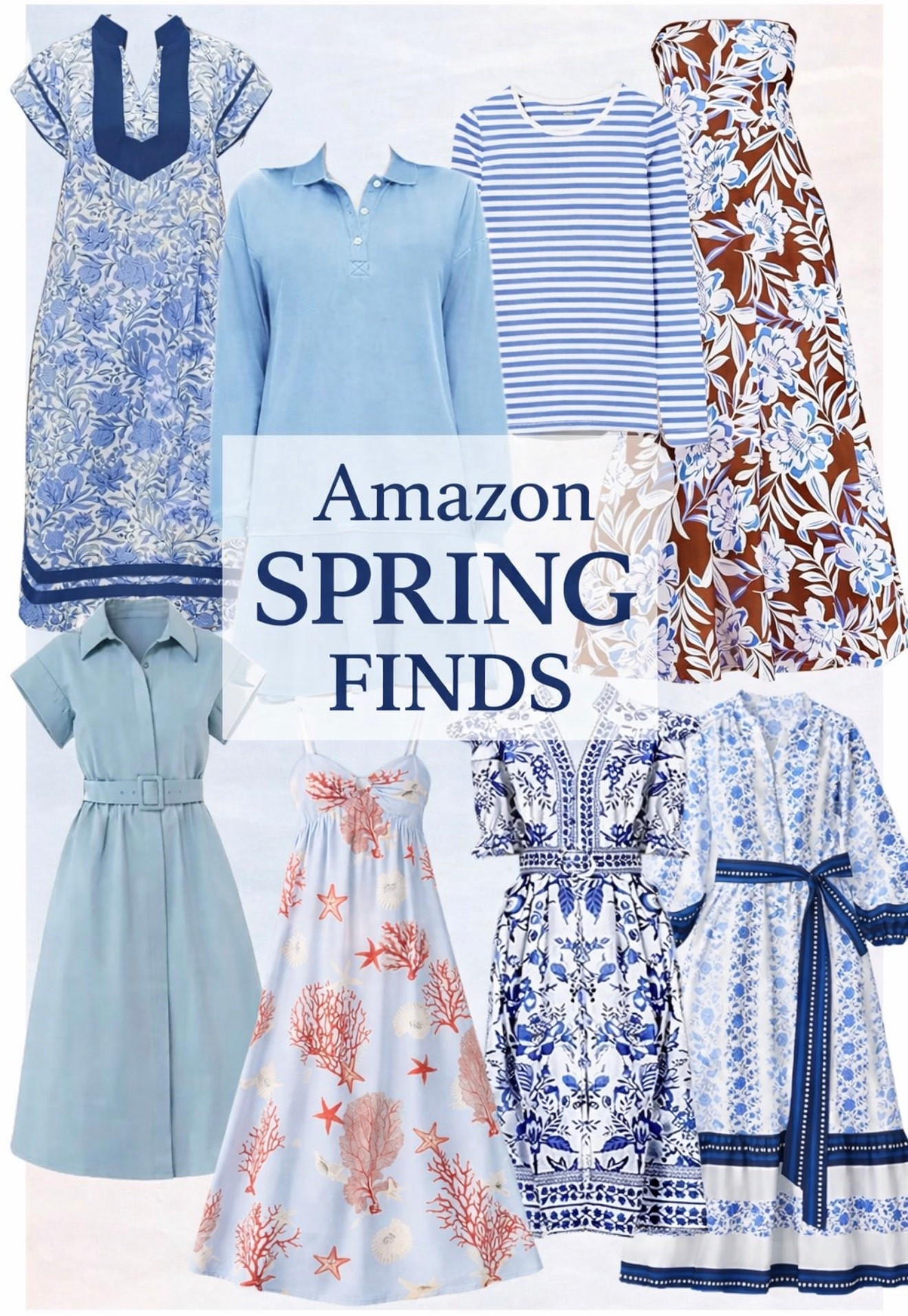 If it’s blue & white, I’m adding to cart 💙 These Amazon spring finds are perfect for vacation, brunch, or everyday chic.

 Amazon spring dresses, blue and white dress, Amazon vacation outfits, spring midi dress, Amazon fashion finds, coastal style outfits

#LTKTravel #LTKSaleAlert #LTKSeasonal