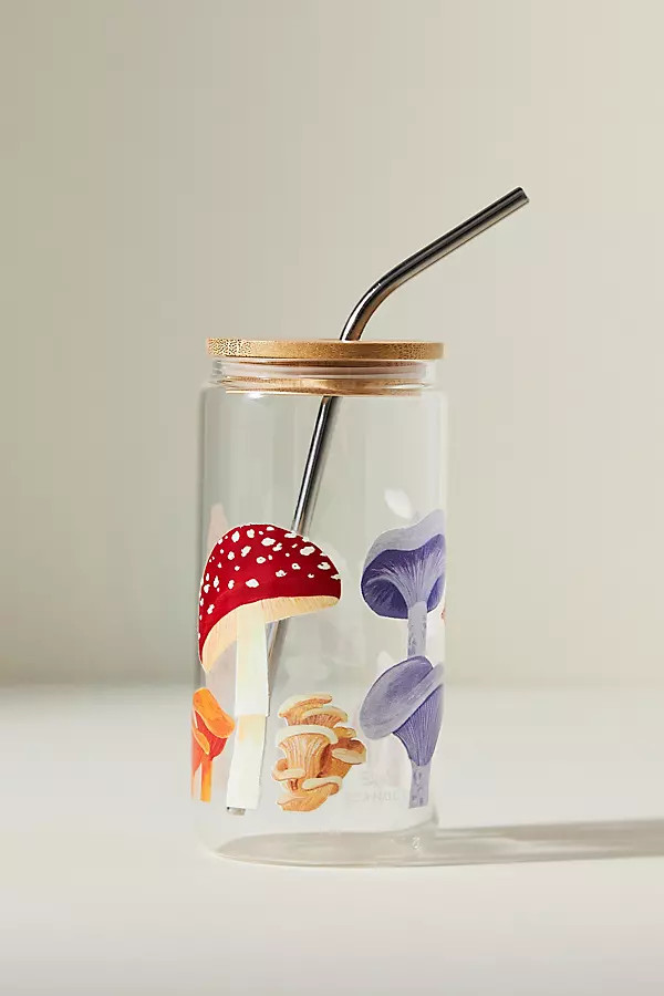 Glass Tumbler with Lid | Anthropologie (US)