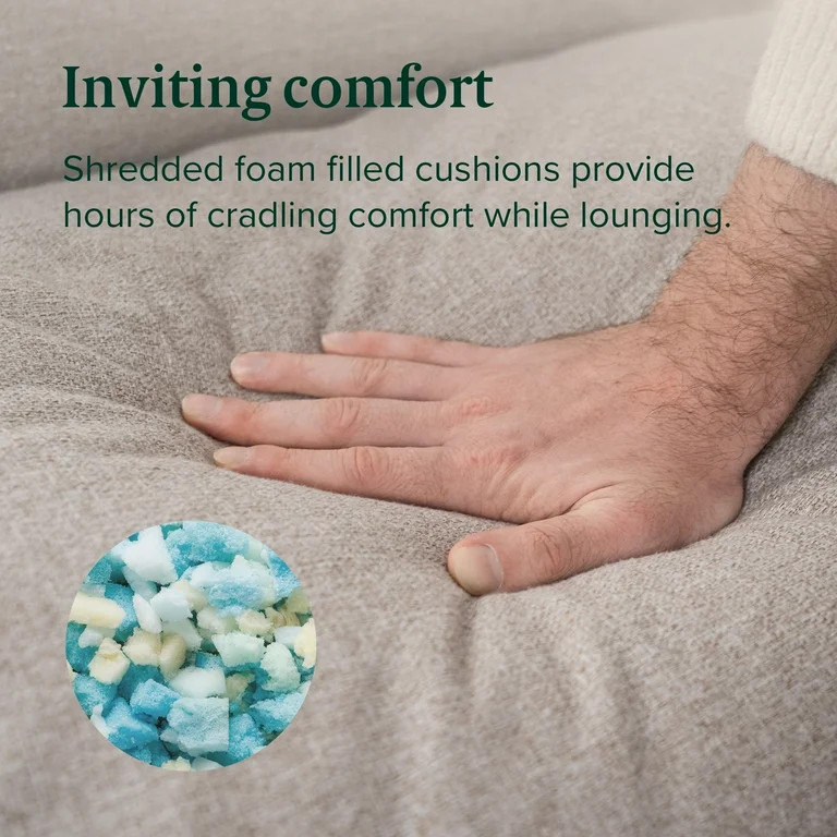 Zinus Aidan Metal Framed Sling Accent Chair, Oatmeal | Walmart (US)