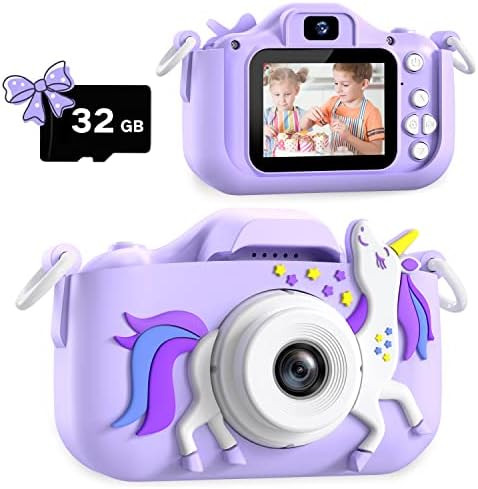Dwfit Upgrade Selfie Kids Camera, Christmas Birthday Gifts for Boys Girls Age 3-12, HD Kids Digit... | Amazon (US)