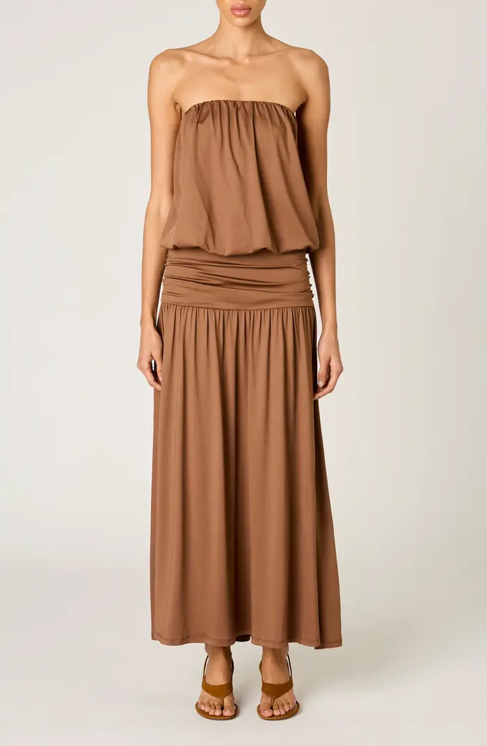 La Cienega Strapless Blouson Maxi Dress | Nordstrom