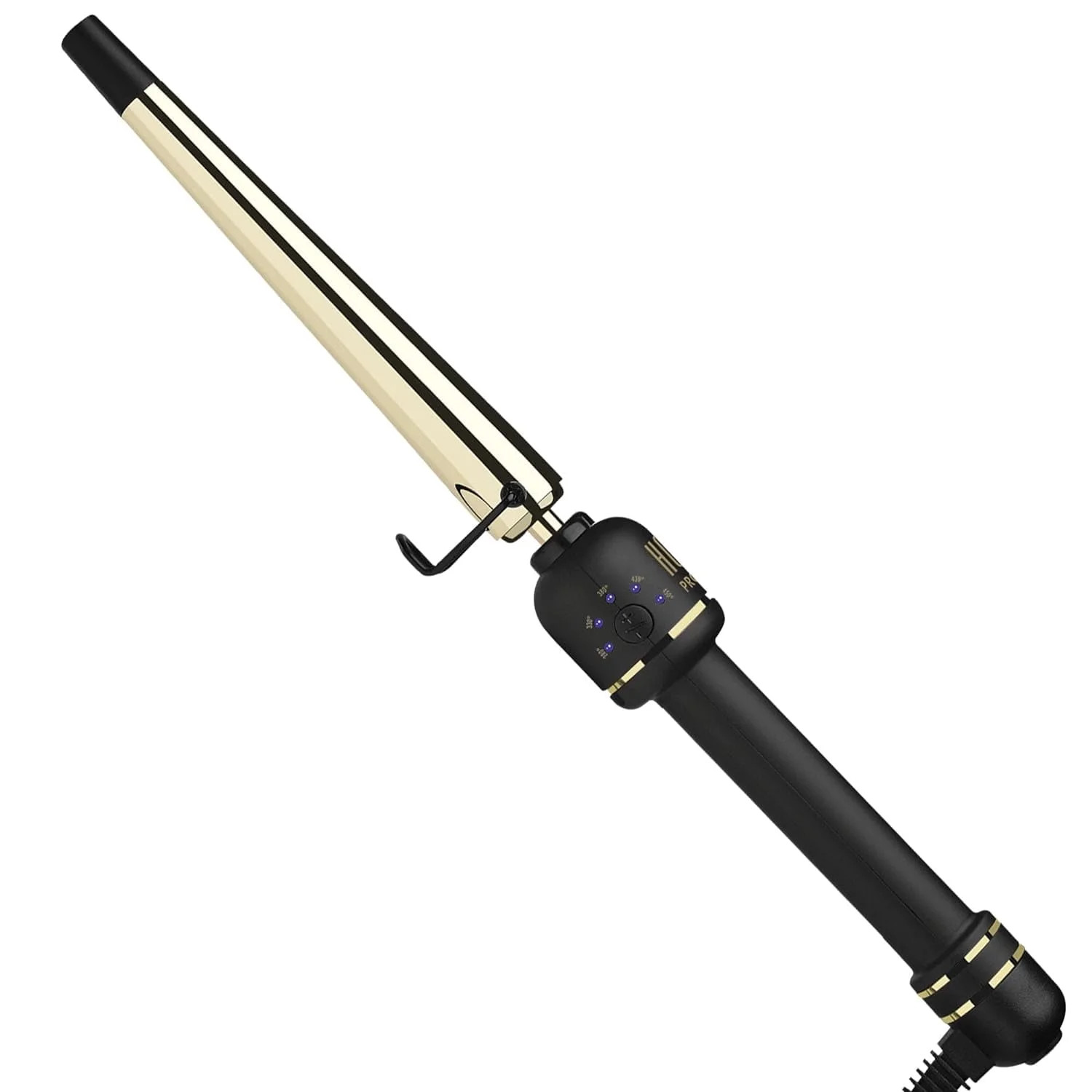 HOT TOOLS 24K Gold Extended Barrel Oval Tapered Curling Wand for Loose Bouncy Curls | No Clamp fo... | Walmart (US)