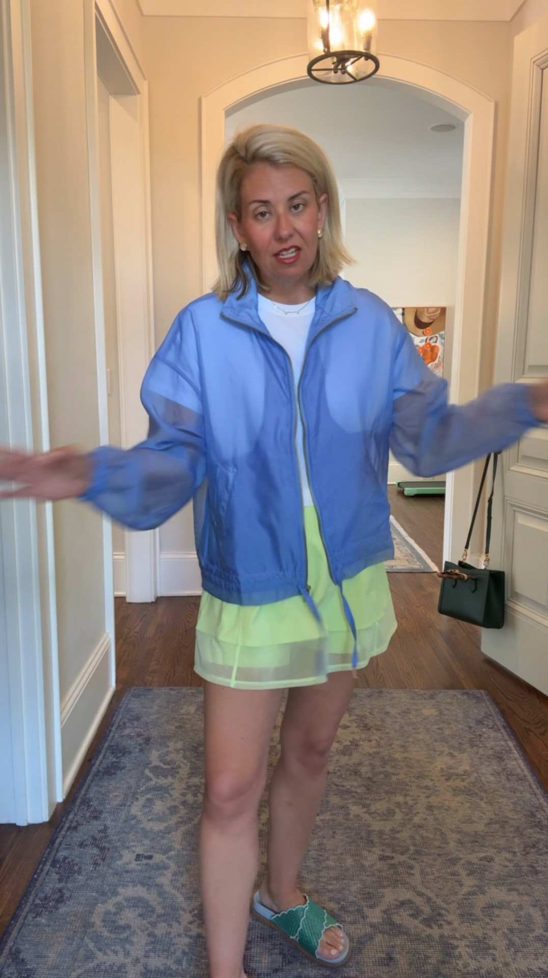 Color combined with comfy cuteness makes it a yes! It just may motivate me to go jump on the walking pad!
Xs jacket
S tee
S skirt


#LTKdayinmylife #LTKootd #LTKActive