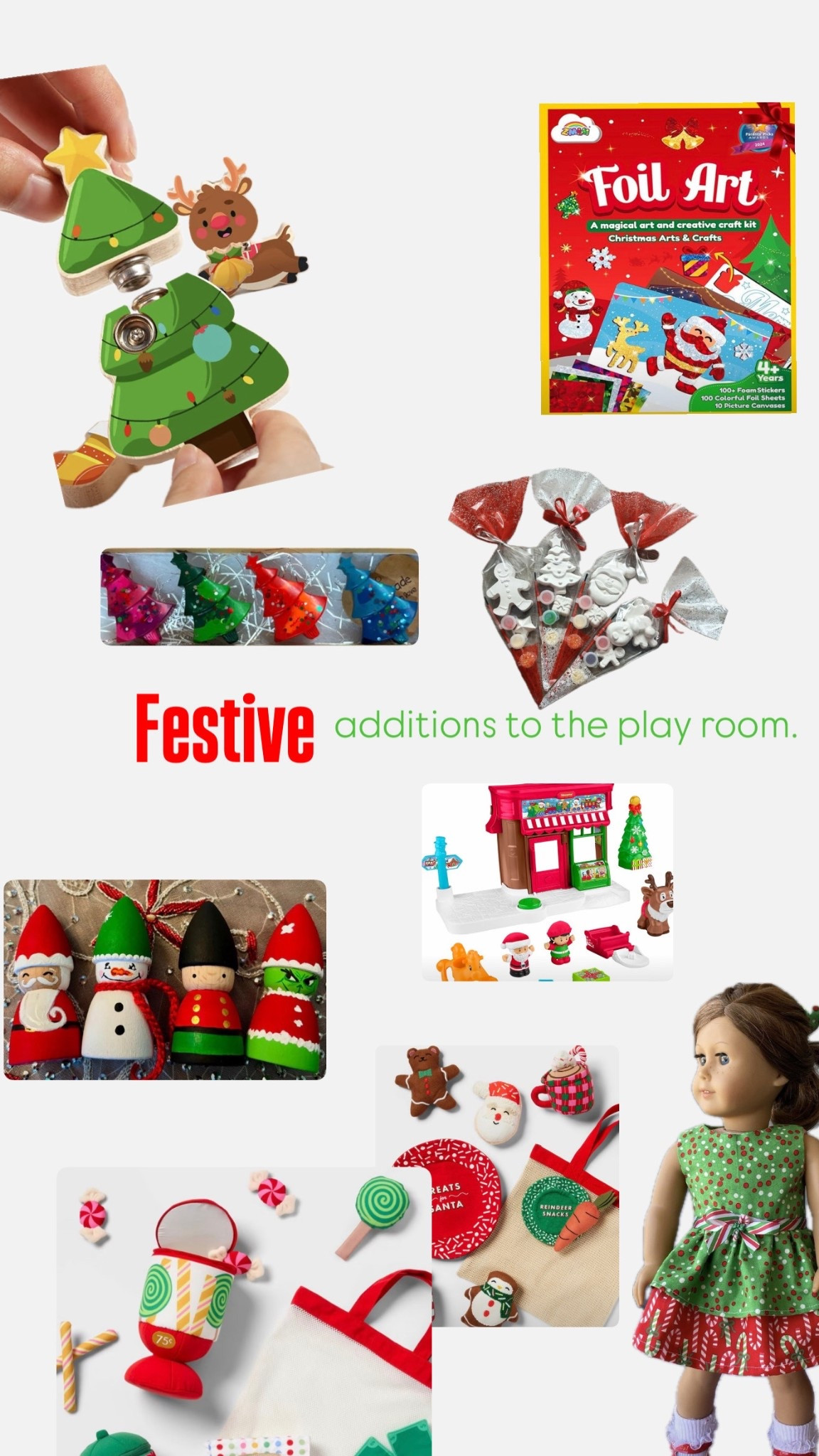 Festive toys to add to the playroom this holiday season.

Christmas themed toys.

#LTKKids #LTKBaby #LTKHoliday