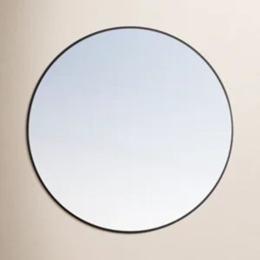 This 36” round metal wall mirror from Wayfair is such a simple statement piece for an entryway, bathroom, bedroom, or above a console. I love the thin black frame and clean oversized shape. It’s included in Wayfair’s Labor Day Deal, currently shown at $115.99 and 55% off. It also comes in larger sizes and additional frame finishes. #WayfairFinds #RoundMirror #WallMirror #HomeDecor