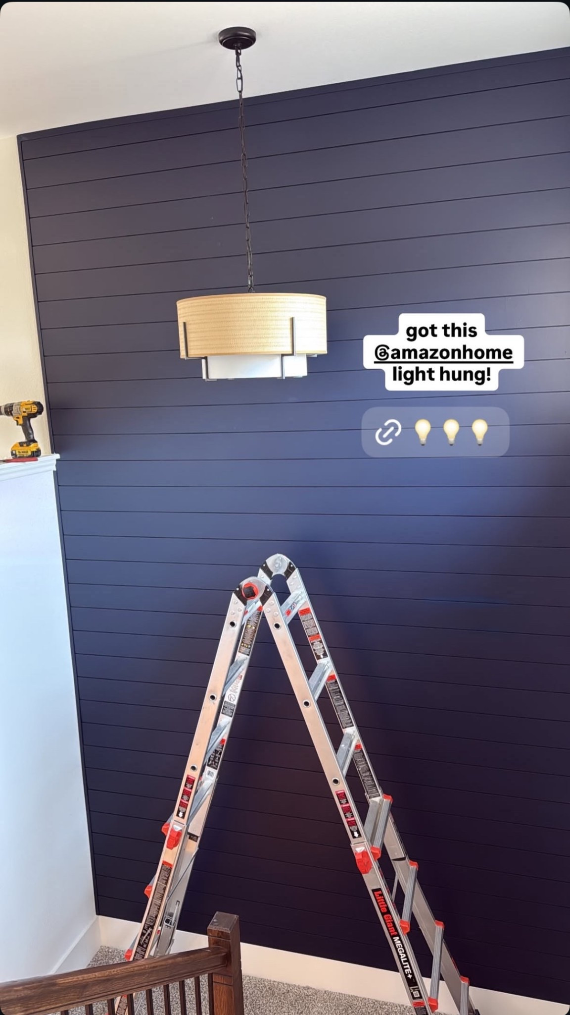 Love our new Amazon light in our stairway! 

#LTKHome