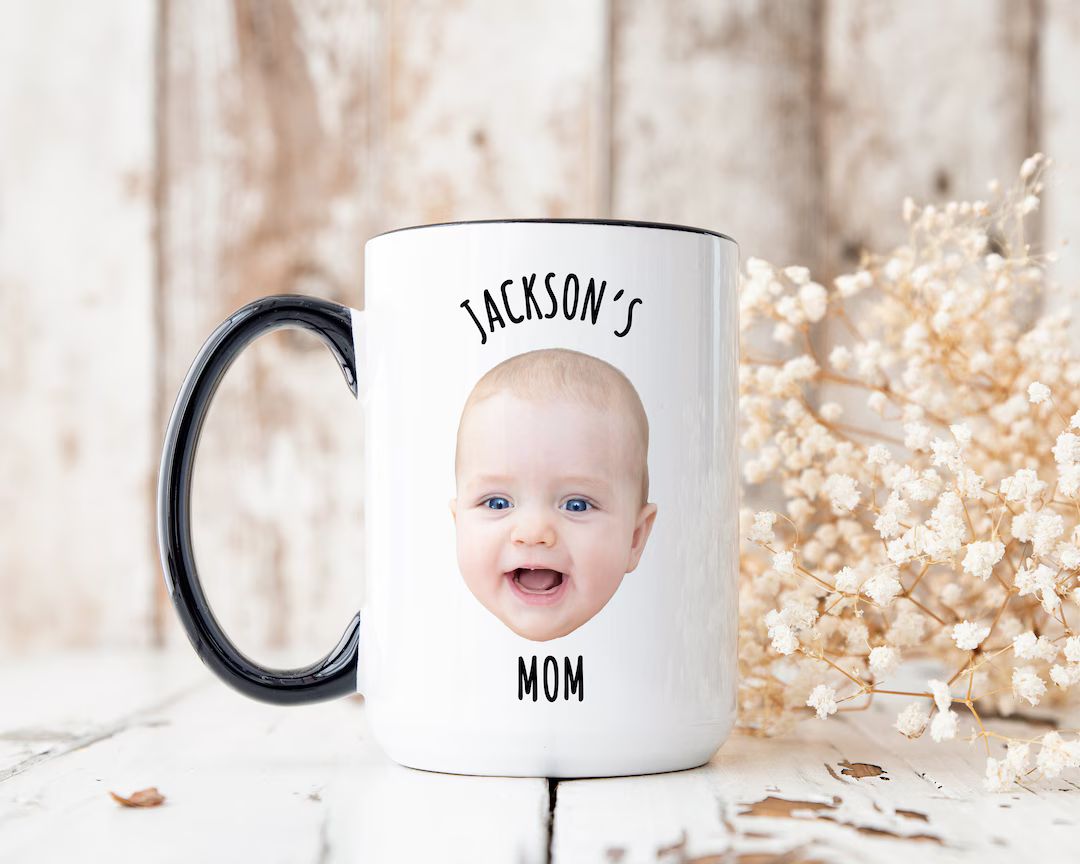 Custom Baby Face Mug, Personalize Child Photo Coffee Cup for Dad / Mom, Mug with Baby Picture, Mo... | Etsy (US)