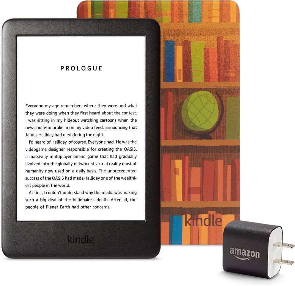 Kindle Essentials Bundle including Kindle, now with a built-in front light, Amazon Printed Cover,... | Amazon (US)