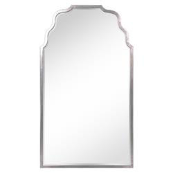 Tanya French Country Silver Iron Frame Wall Mirror | Kathy Kuo Home