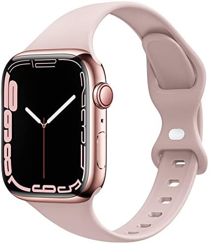 STG Sport Band Compatible with Apple Watch 38mm 40mm 41mm 42mm 44mm 45mm, Soft Silicone Slim Thin... | Amazon (US)