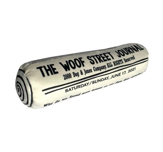 WOOF Street Journal dog toy handmade funny dog toy | Etsy | Etsy (US)