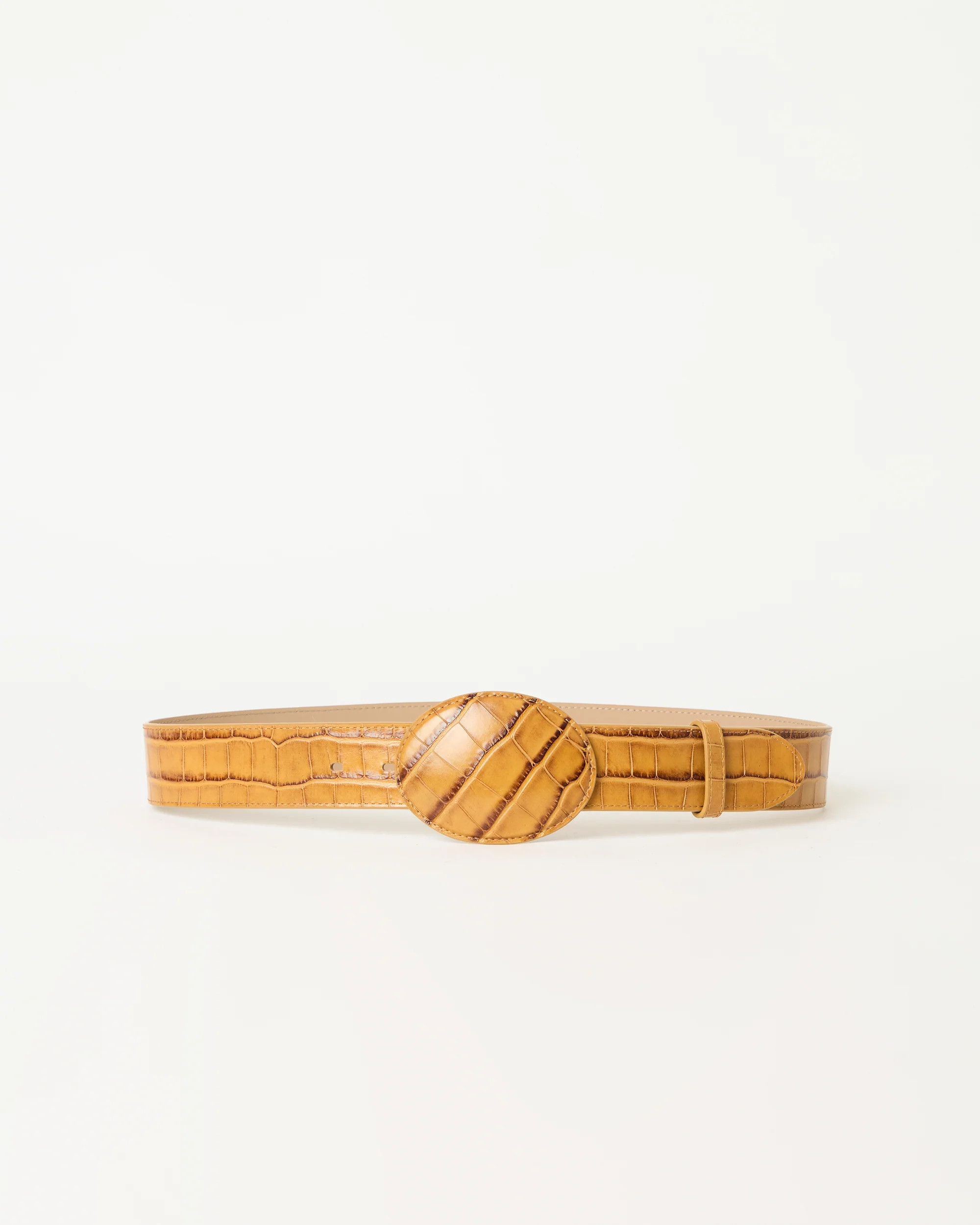 MABEL CROCO LEATHER BELT | B-Low The Belt