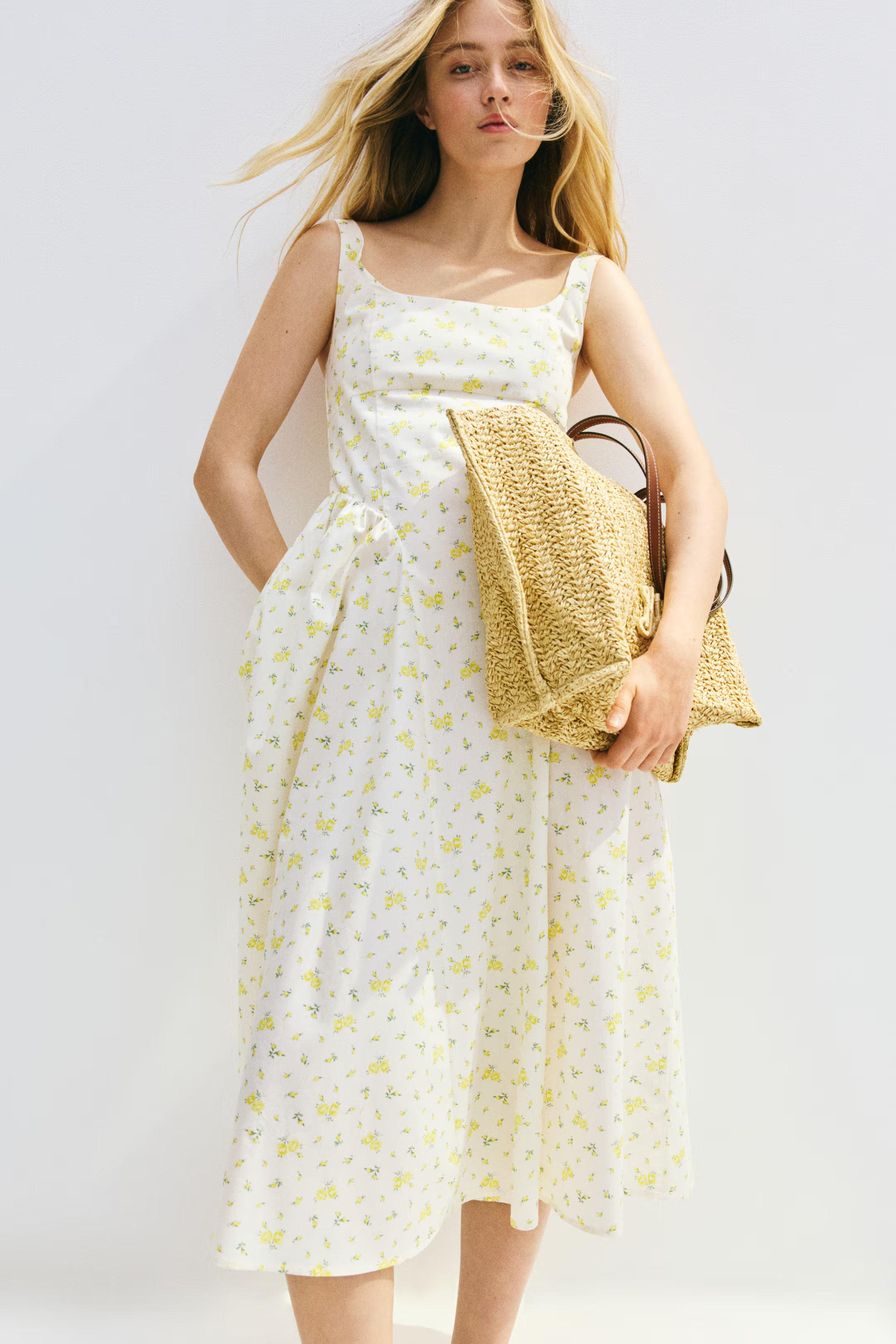 Tie-Back Poplin Dress | H&M (US + CA)