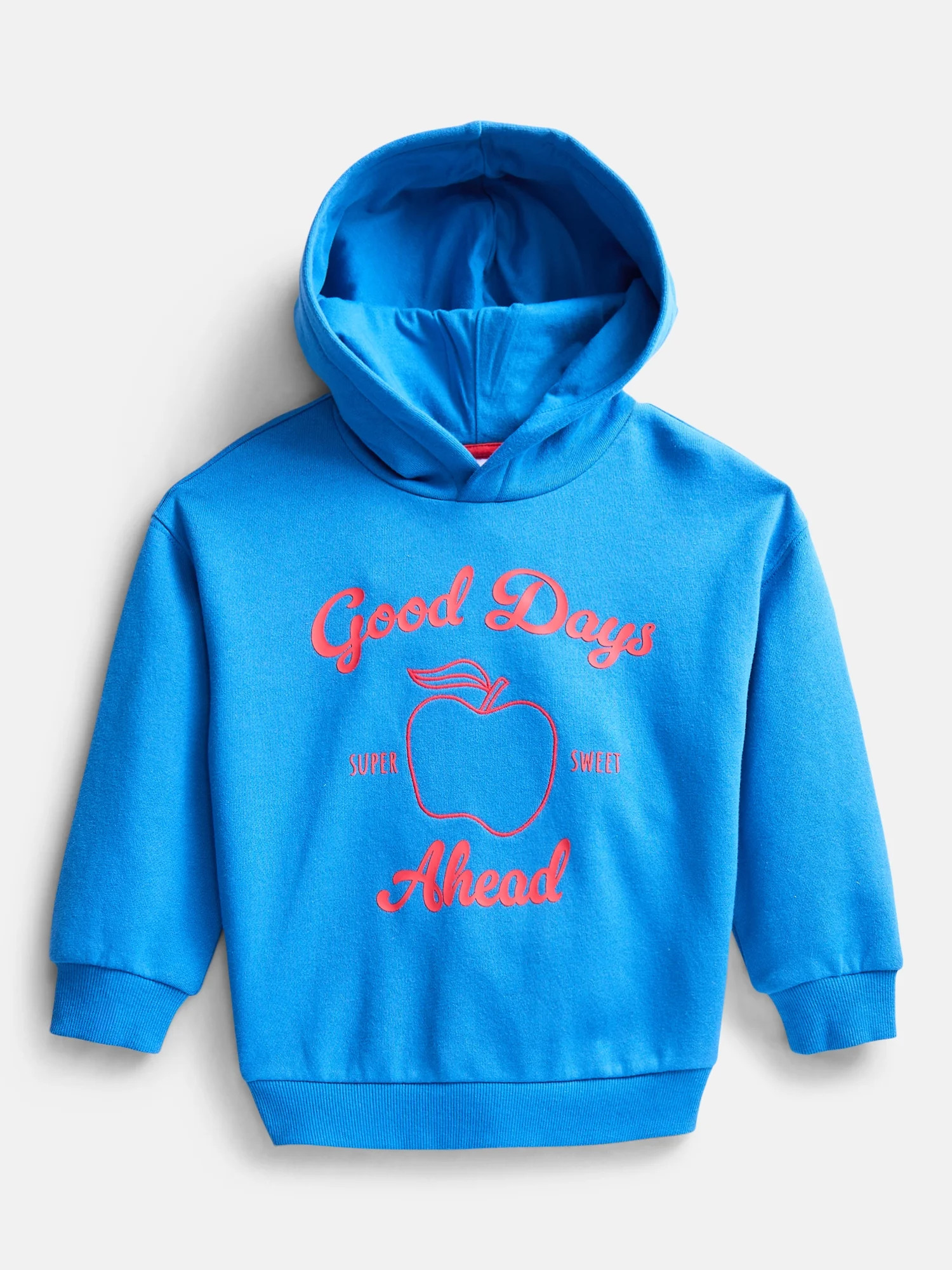 Wonder Nation Toddler Girls Graphic Hoodie with Long Sleeves, Sizes 12M-5T | Walmart (US)