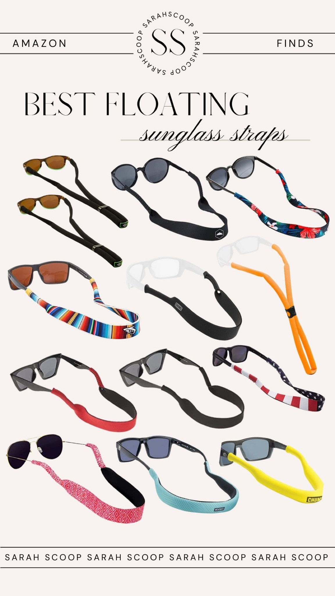With boat trips and float trips this summer you’ll need a pair of floating sunglass straps so make sure you won’t lose your favorite pair of sunnies! 😎

#LTKtravel #LTKswim #LTKFind