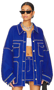 BY.DYLN Cooper Jacket in Cobalt from Revolve.com | Revolve Clothing (Global)