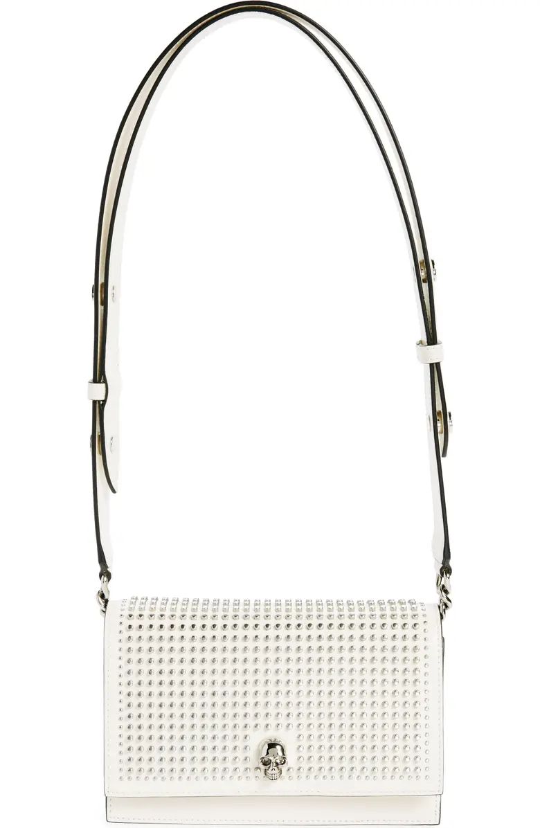 Alexander McQueen Small Skull Studded Leather Shoulder Bag | Nordstrom | Nordstrom