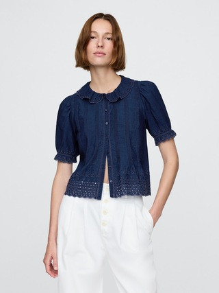 Gap × DÔEN Eyelet Shirt | Gap (US)