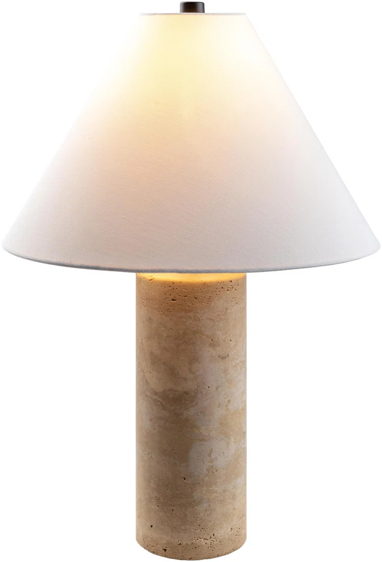 Gusman Travertine Table Lamp | Wayfair North America