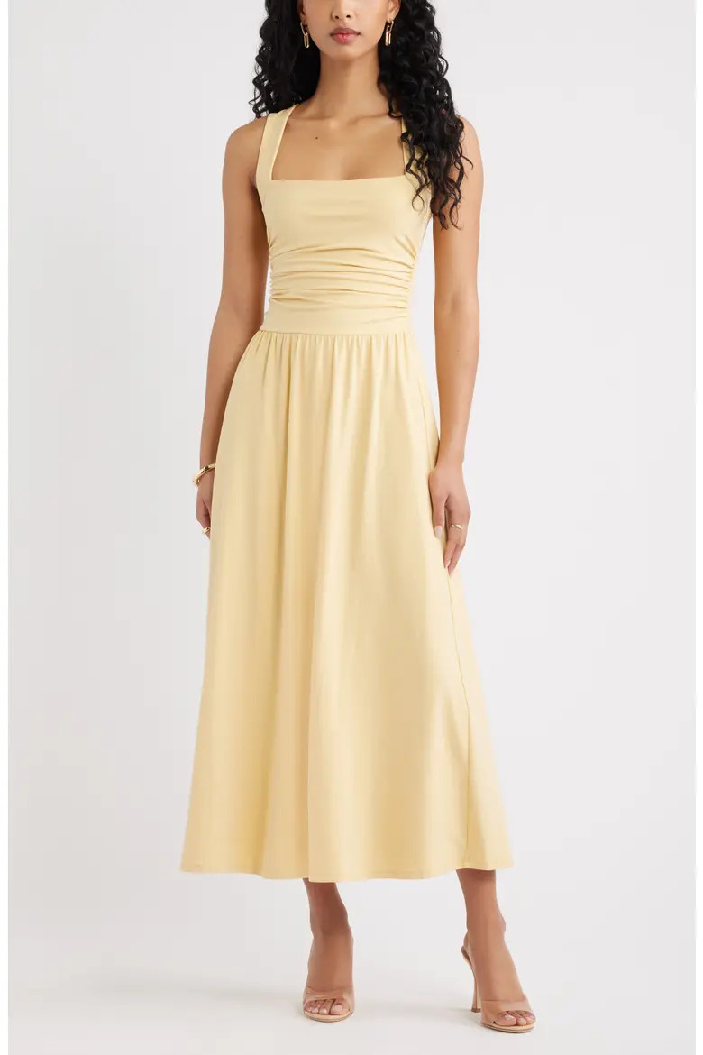 Square Neck Maxi Dress (Women) | Nordstrom | Nordstrom