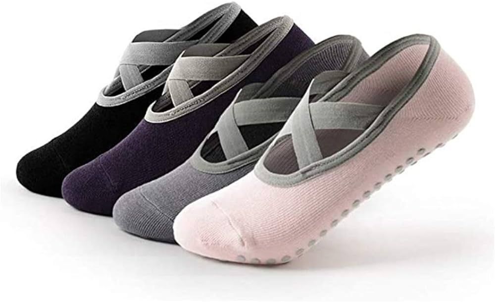 Yinxily Non Slip Yoga Socks for Women,Sticky Sock for Pilates & Pure Barre & Walking & Bikram Fit... | Amazon (US)