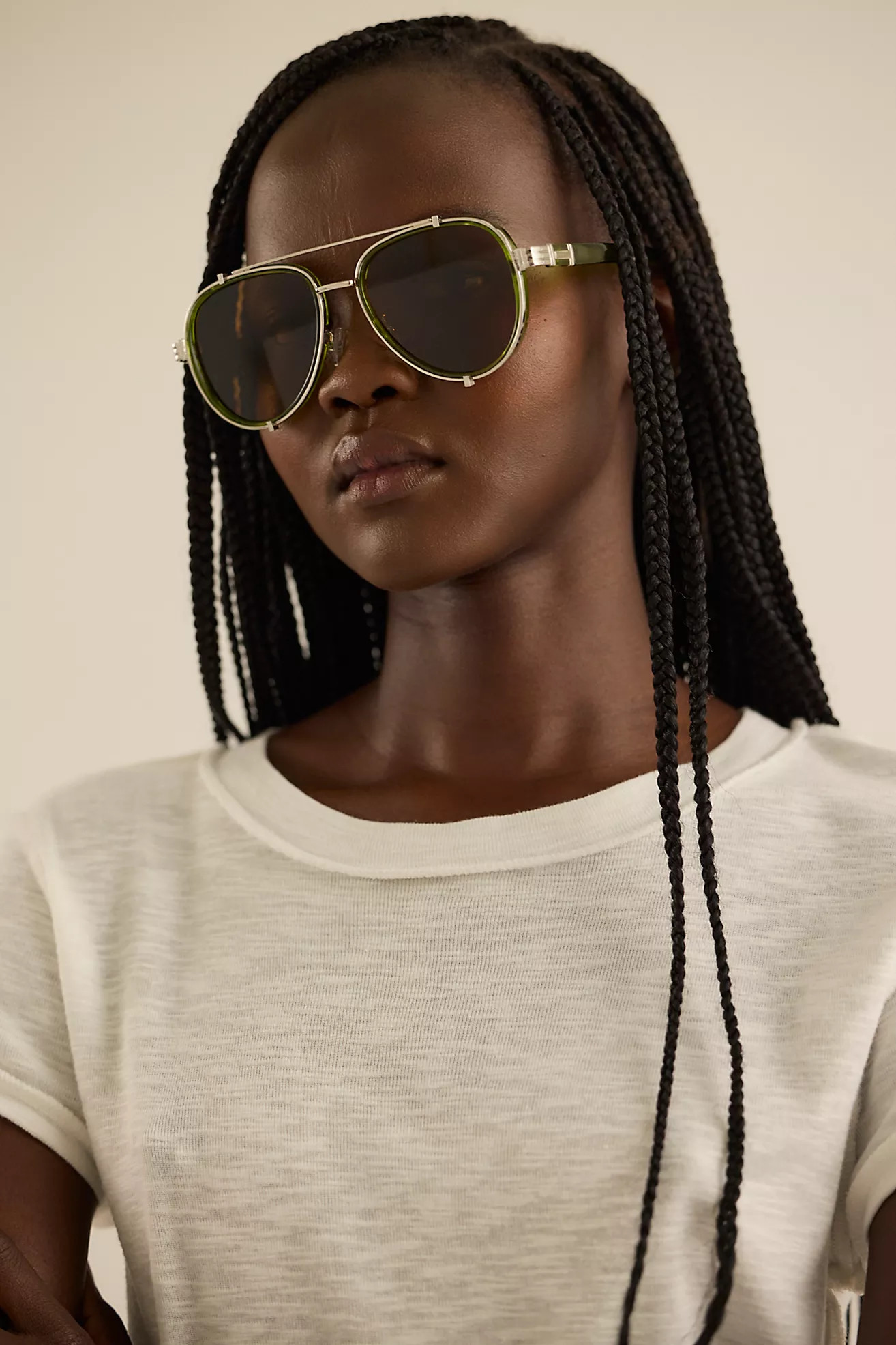 Wesley Oversized Aviator Sunglasses | Free People (Global - UK&FR Excluded)
