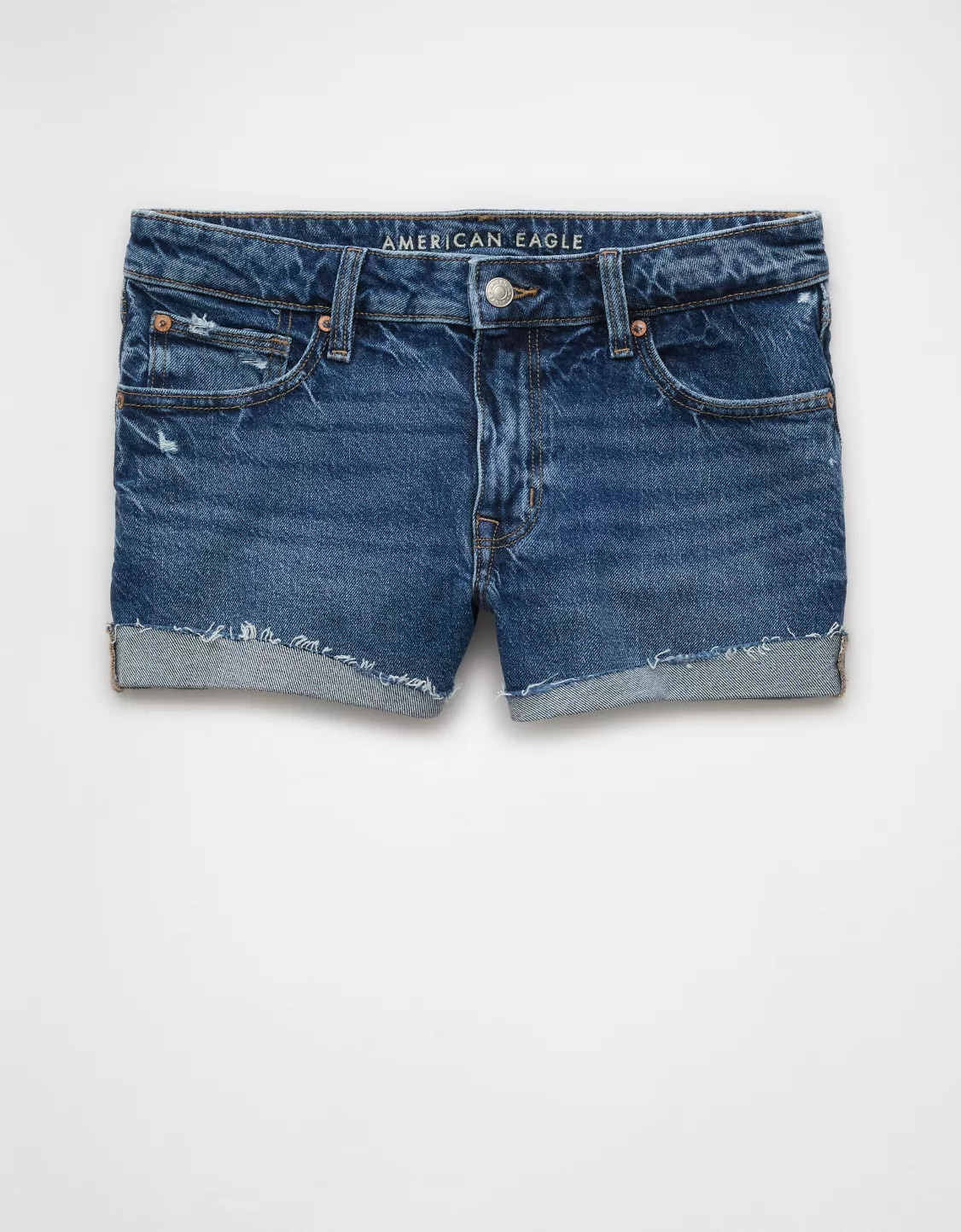 AE Stretch Denim Perfect Shortie | American Eagle Outfitters (US & CA)