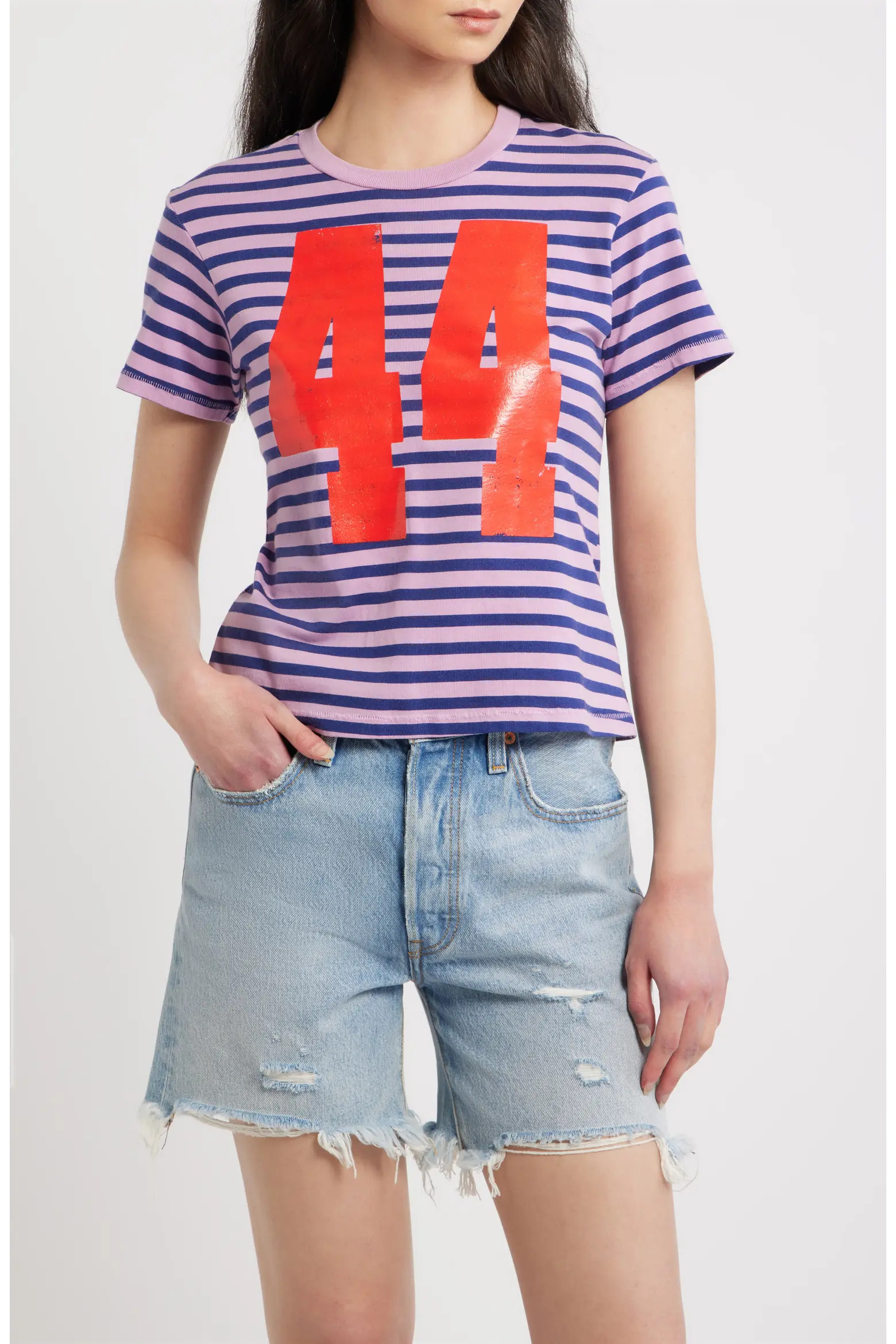 Daydreamer 44 Stripe Crop Graphic T-Shirt (Women) | Nordstrom | Nordstrom