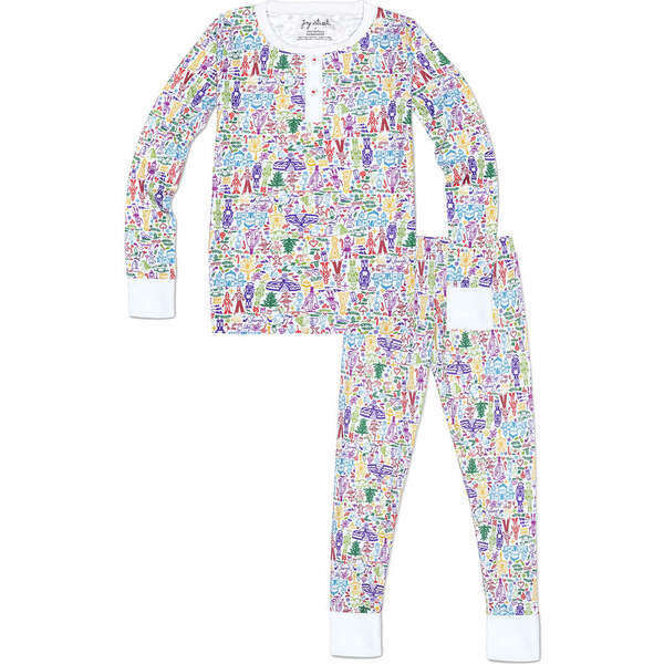 Nutcracker Two Piece Chistmas Pajamas, Multicolor | Maisonette