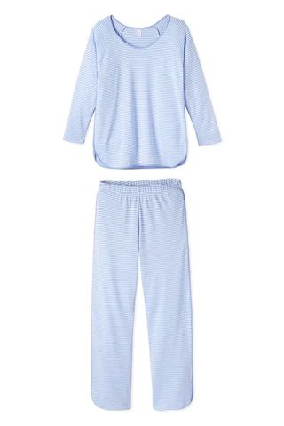 Pima Long-Long Set in Vine | LAKE Pajamas