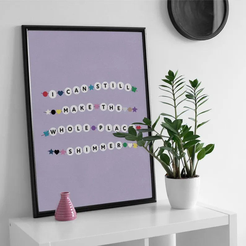 Swift Digital Poster | Bejeweled Lyrics Friendship Bracelets | Downloadable Poster Design for Tay... | Etsy (US)